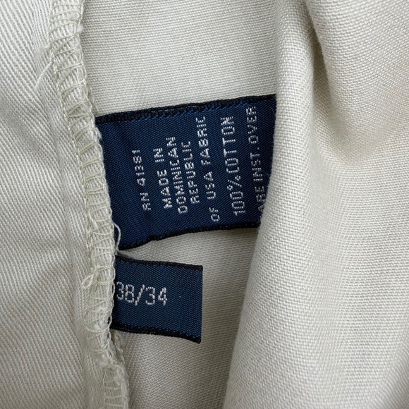 Polo Ralph Lauren Andrew Pant Mens 38x34 Tan Khaki Double Pleated Chino Trousers - Picture 4 of 10